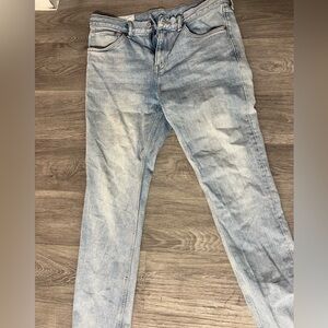 Mens slim blue jeans